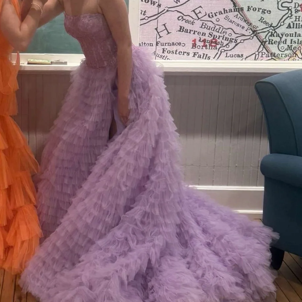 Sherri hill lavender prom dress - Picture 6 of 8